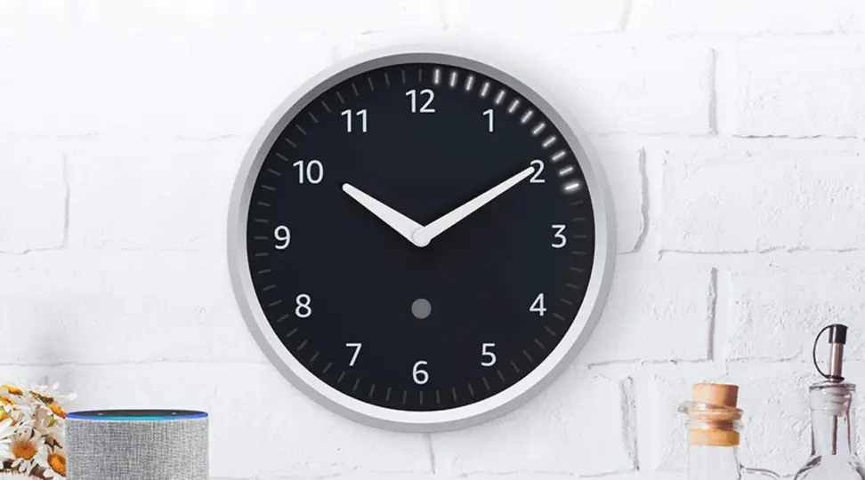 Amazon's Echo Wall Clock  is a companion device for Echo speakers that can help set visual timers and reminders.