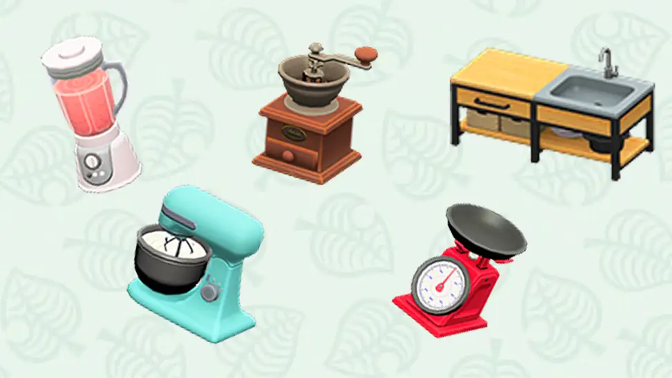 Animal crossing kitchen items