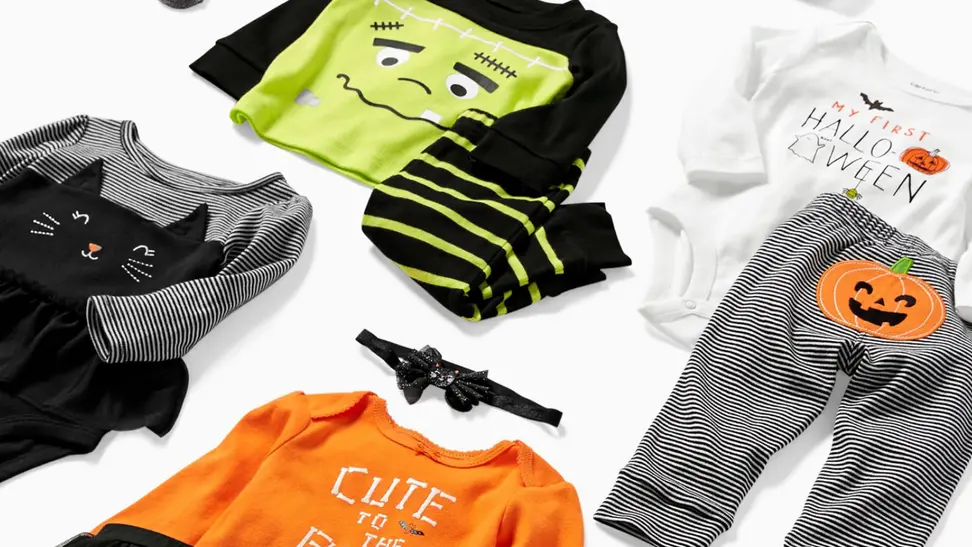 Baby halloween clothes.