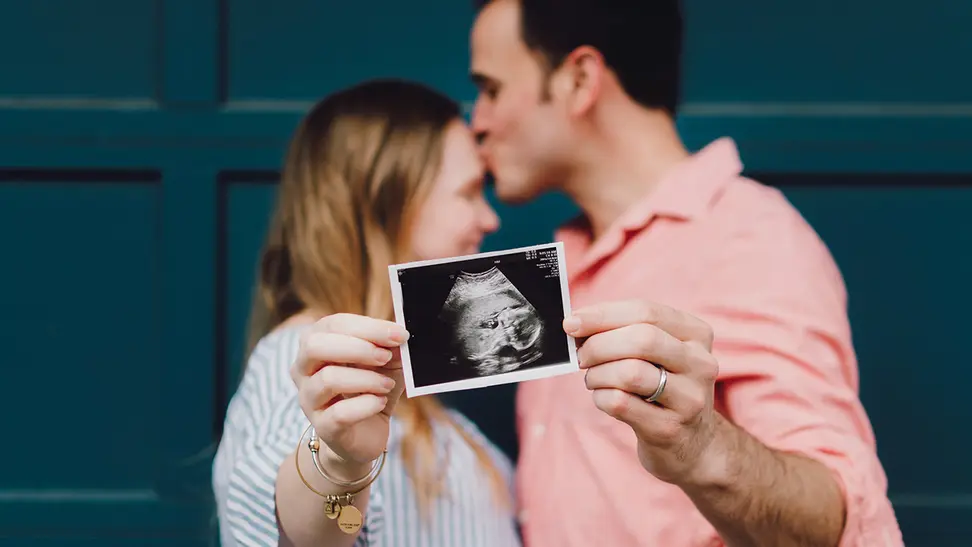 Parents Holding Sonogram