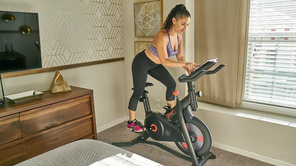 Woman riding an Echelon