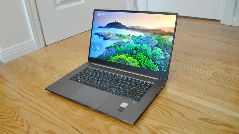 HP's ZBook Create G7 displays its log-in screen.