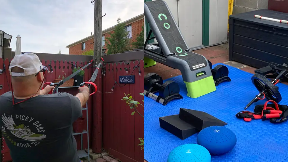 I built a gym in my tiny backyard—here's how - Reviewed