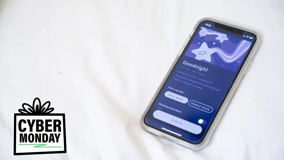 A phone with Headspace open.