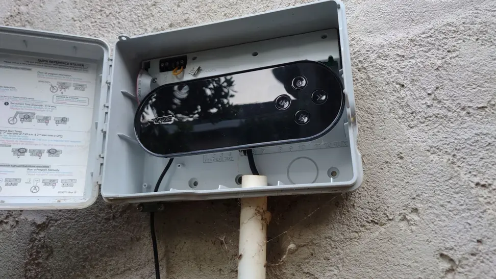 Close-up shot of the Wyze Sprinkler Controller.