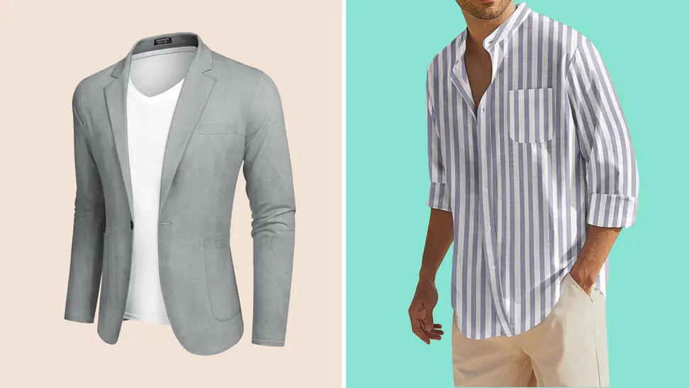 Blazer, shirt.