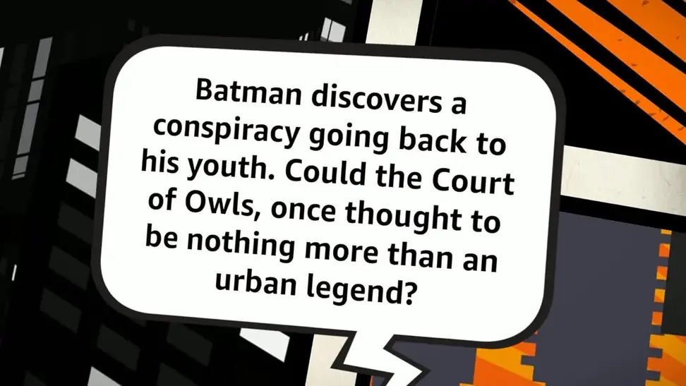 A page from the Batman 1: The Court of Owls comic.