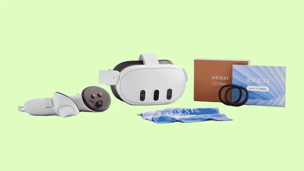 VR prescription lenses with Meta VR headset.