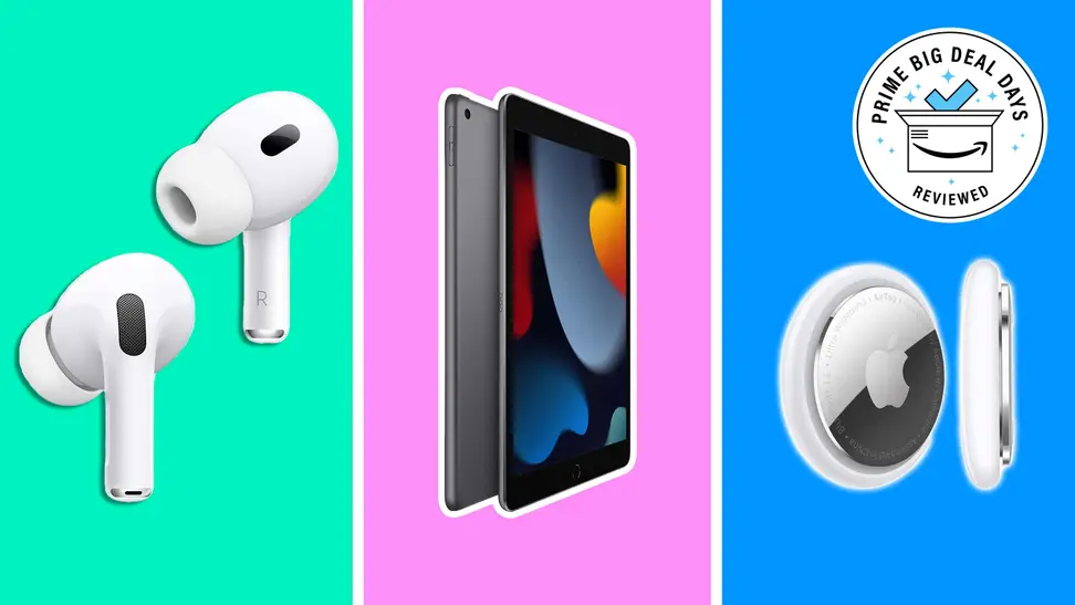 Apple AirPods Pro, Apple AirTags, Apple iPad.