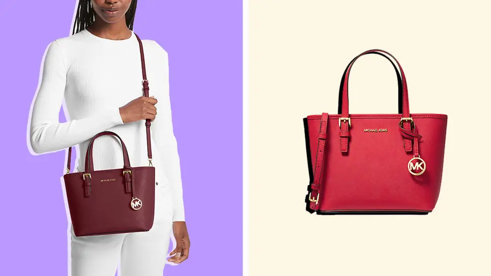 Michael Kors Jet Set Travel Extra-Small Saffiano Leather Top-Zip Tote Bag
