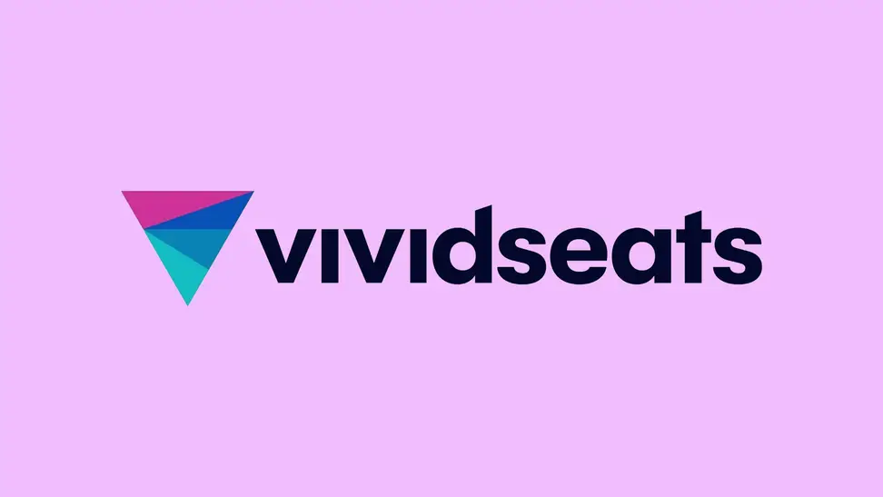 Vivid Seats logo on purple background