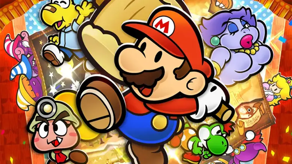 Key art for Paper Mario: The Thousand Year Door for Nintendo Switch.