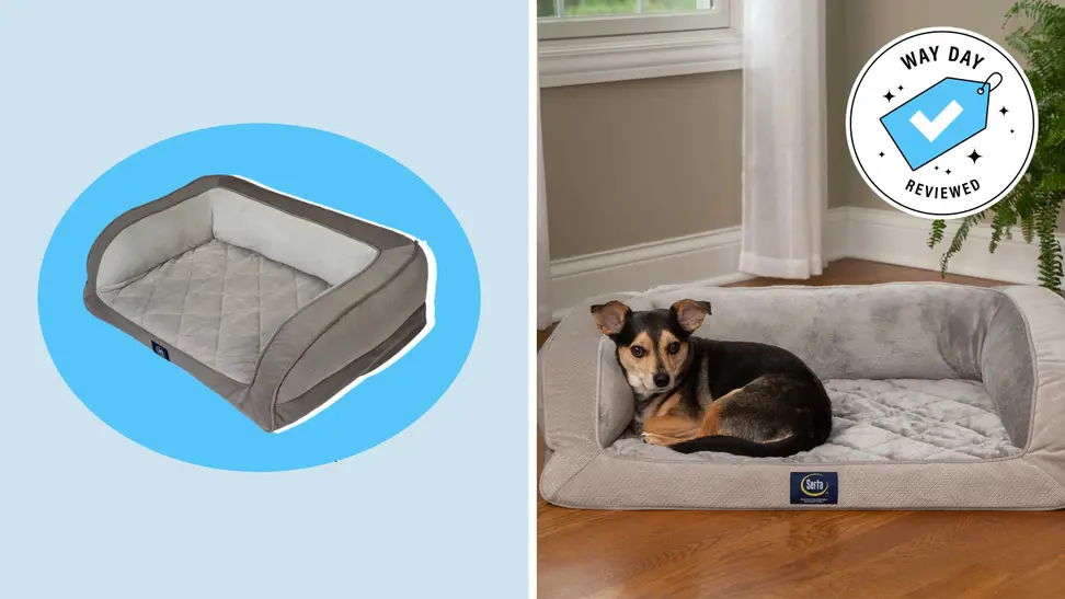 Serta Quilted Couch Pet Bed