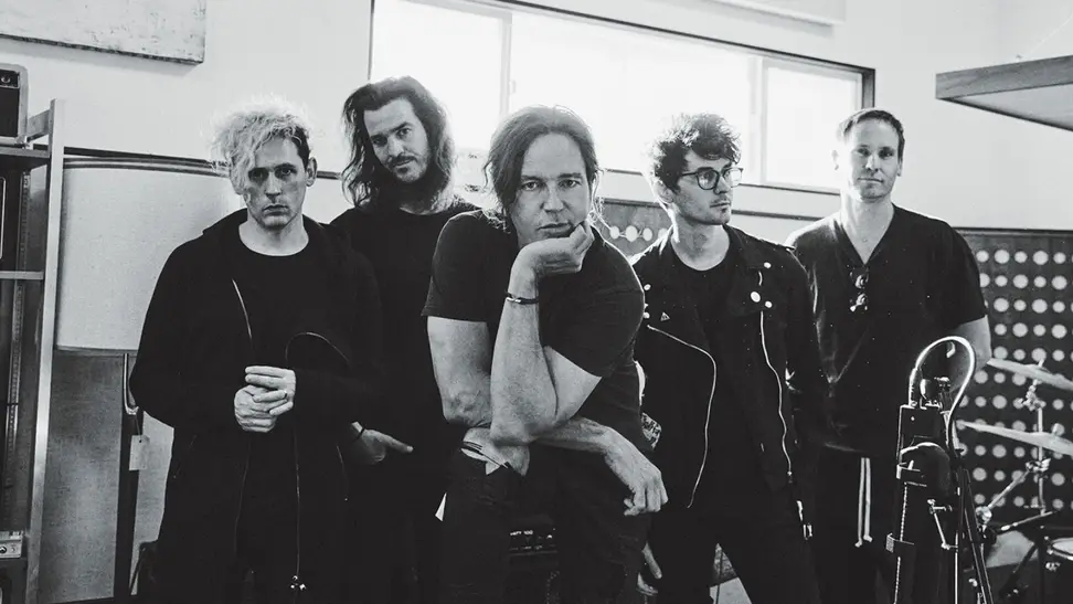 Black and white picture of Third Eye Blind