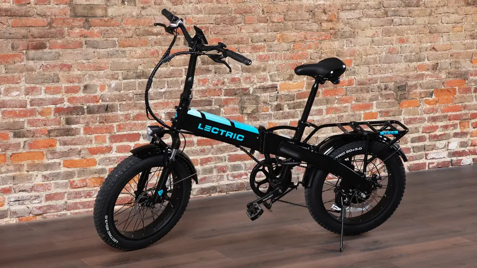 Lectric XP 3.0 eBike against a brick wall