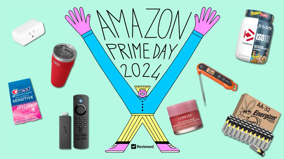 Person with their arms up surrounded by great deals
