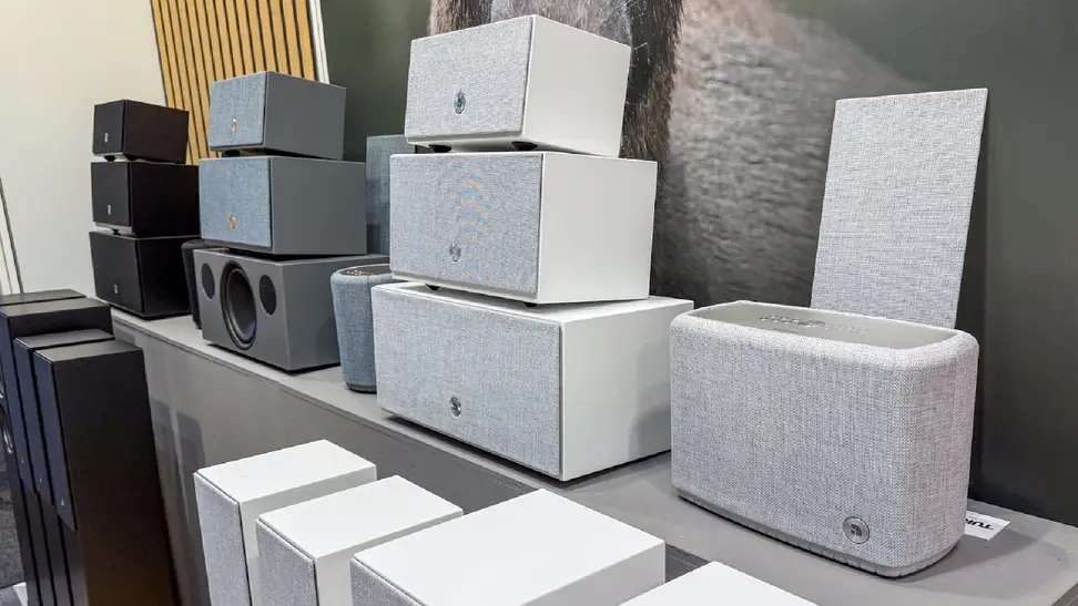 Audio Pro speakers on display at IFA 2025.