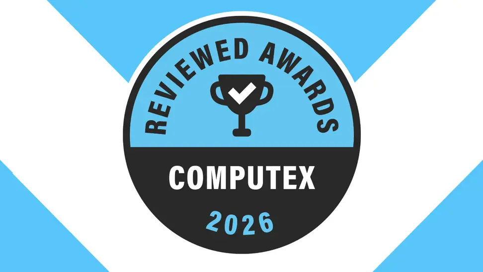 A circular Reviewed Award badge sits on a white and blue background