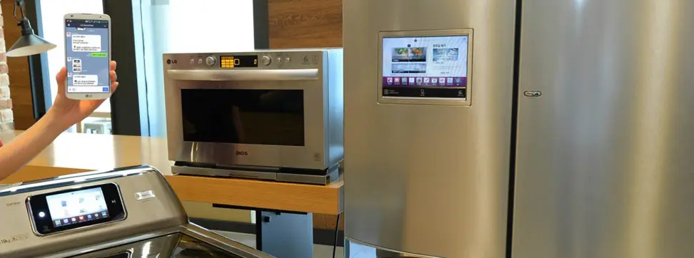 The line of LG smart appliances with HomeChat.
