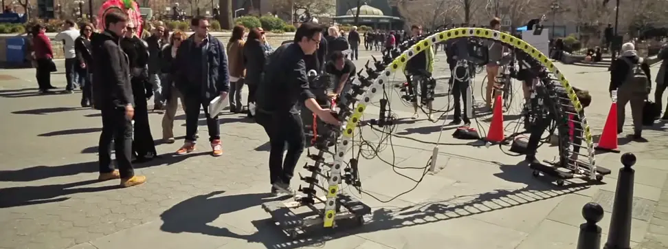 Nokia's Arc of Wonder rigged 50 Lumia 1020s to create unique bullet-time effects.