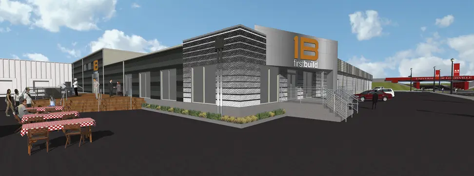 A rendering of the proposed FirstBuild complex.