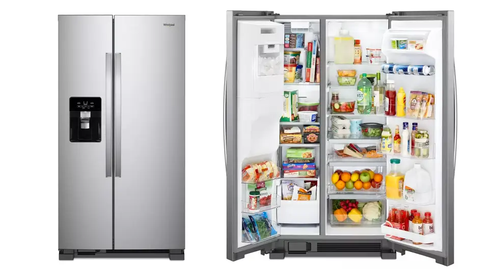 Whirlpool WRS331SDHM and WRS555SIHZ side-by-side refrigerator